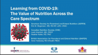 Learning from COVID-19: The Value of Nutrition Across the Care Spectrum icon