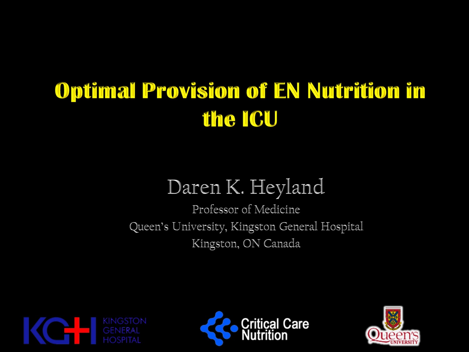 Optimal Provision of Enteral Nutrition in the ICU Is the Evidence an