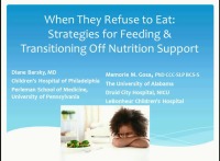 When They Refuse to Eat; Strategies for Feeding and Transitioning Off Nutrition Support. icon