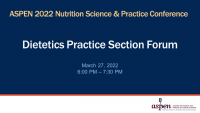 Dietetics Practice Section Forum icon