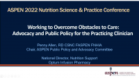 Perspectives on Nutrition Advocacy and Public Policy (M32) icon