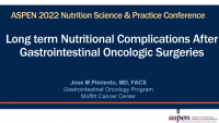 Managing the Fallout: Nutritional Challenges in Patients with Cancer (M34) icon