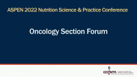 Oncology Section Forum: Section Updates and Featured Abstracts icon