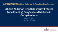 Abbott: Enteral Nutrition Feeding: Strategies to Keep Patients Nourished icon
