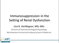 Immunosuppression in the setting of renal dysfunction icon