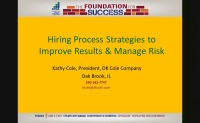 Hiring Process Strategies to Improve Results & Manage Risk icon