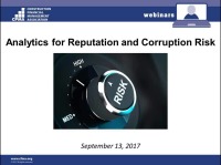 Analytics for Reputation and Corruption Risk 