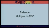 ENCORE - Ignite Session: Balance - #LifeGoal or #BS? icon
