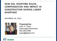 New DOL Overtime Rules, Compensation, and Impact in Construction During the Labor Shortage icon