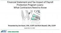 Financial Statement and Tax Impact of PPP Loans: What the Contractor Needs to Know icon