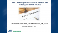 PPP Loan Forgiveness: Recent Developments and Closing the Books on 2020 icon