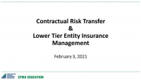 Contractual Risk Transfer and Lower Tier Insurance Management icon