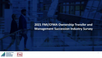 Ownership Transfer and Succession Planning: 2021 FMI/CFMA Industry Study icon