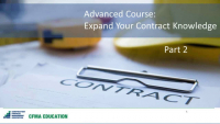 Expand Your Construction Contract Knowledge - Day 2