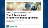 CFMA’s Speaker Development Toolkit: Tips & Techniques for Effective Public Speaking icon