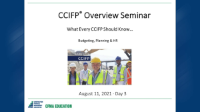 2021 CCIFP Overview Seminar - Day 3