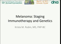 Melanoma: Staging Immunotherapies, Genetic Testing icon