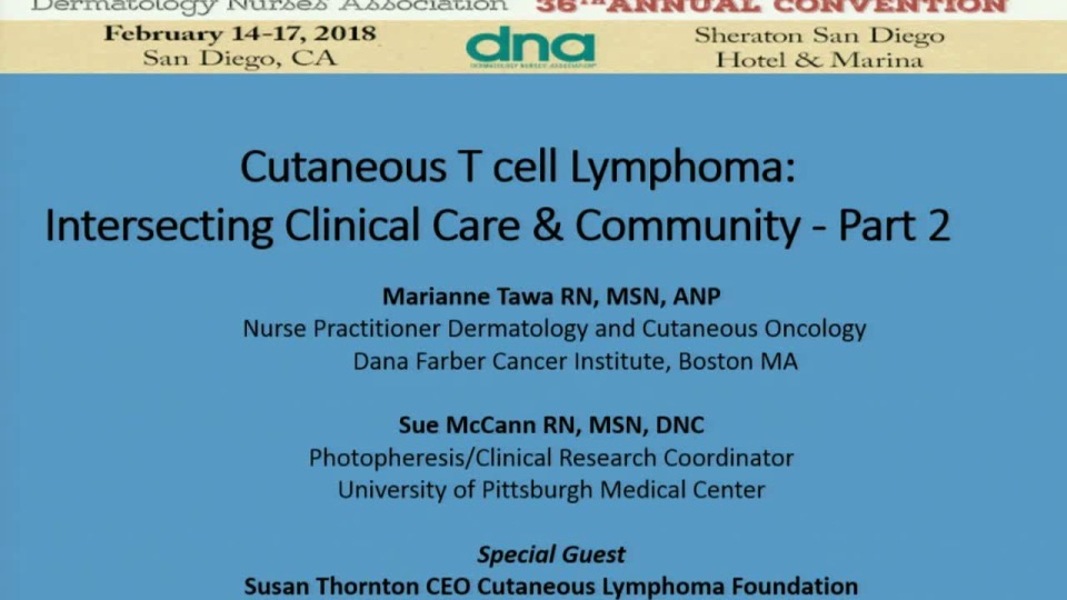 Cutaneous Lymphomas:  Intersecting Clinical Care and Community Part 2 icon