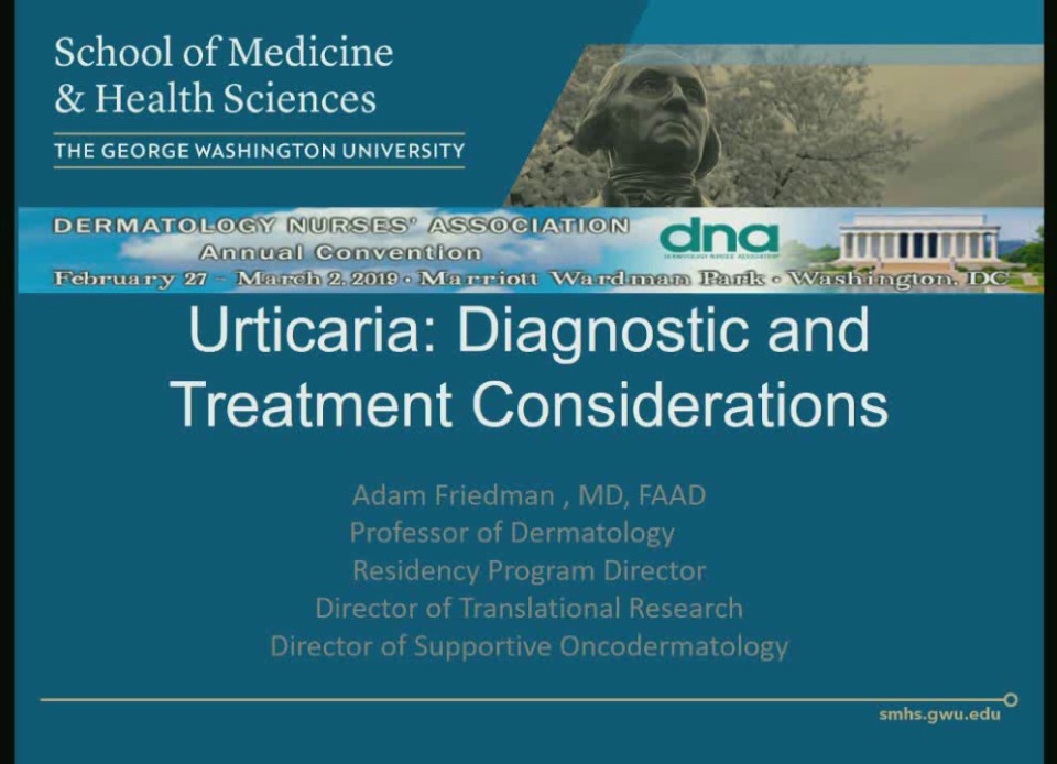 Urticaria: Diagnostic and Treatment Considerations icon