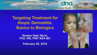 Targeting Treatment for Atopic Dermatitis:  Basics to Biologics icon