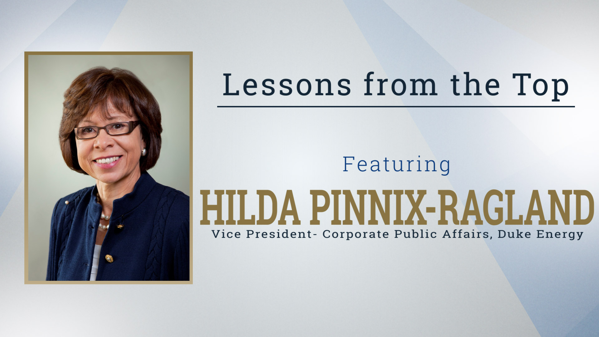 Lessons from the Top Featuring Hilda Pinnix-Ragland icon