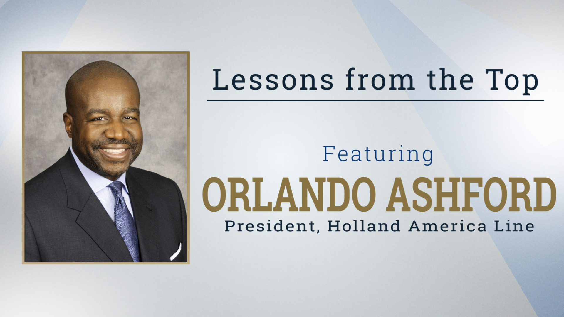 Lessons from the Top Featuring Orlando Ashford icon