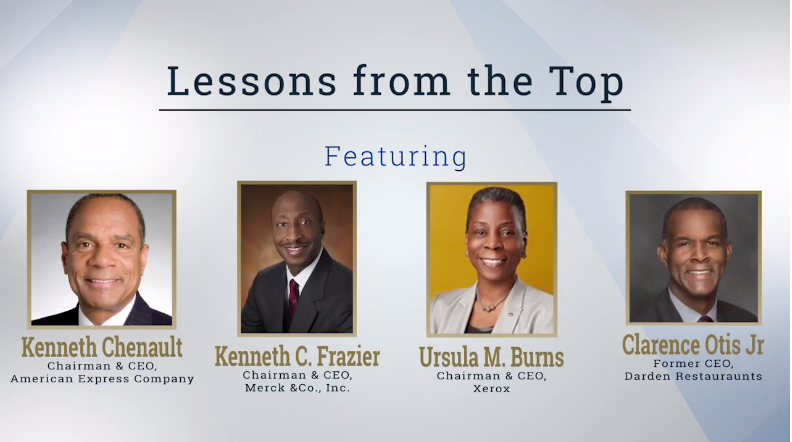 Lessons from the Top Featuring Kenneth Chenault, Kenneth C. Frazier, Ursula M. Burns, and Clarence Otis Jr. icon