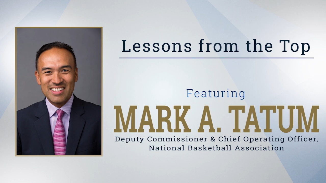 Lessons from the Top Featuring Mark A. Tatum