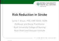 Risk Reduction in Stroke