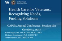Health Care for Veterans: Recognizing Needs and Finding Solutions