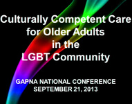 Culturally Competent Advanced Nursing Care for Older Adults in the LGBT Community