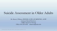 Preventing Suicide in Older Adults