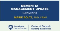 Dementia Management Update