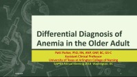 Differential Diagnosis of Anemia in the Older Adult