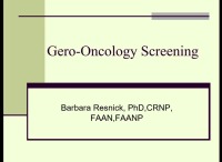 Gero-Oncology Screening
