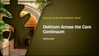 Delirium Across the Care Continuum