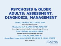 Psychosis and Older Adults: Assessment, Diagnosis, and Management