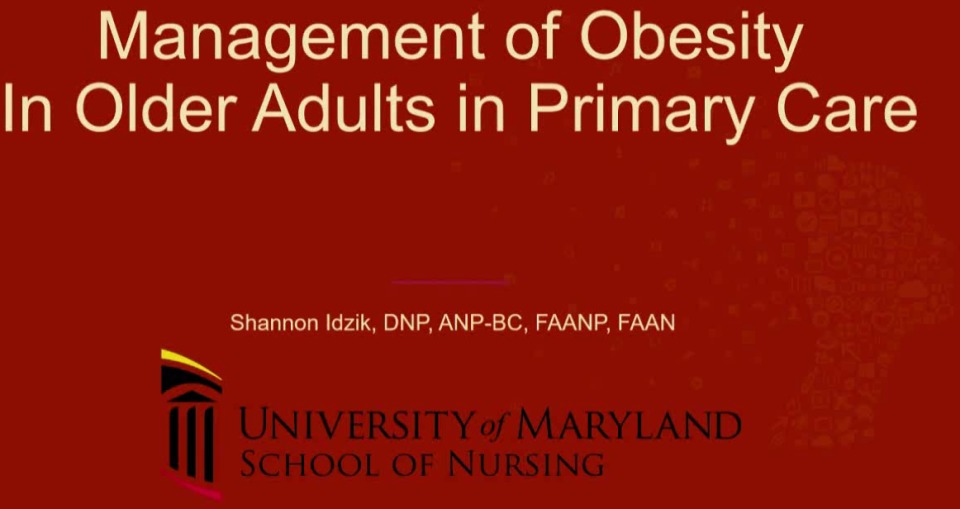 Management of Obesity in Older Adults in Primary Care