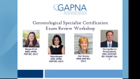 Gerontological Specialist Certification Exam Review Workshop:  Palliative, Hospice, End of Life and Using a Systems Based Approach