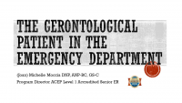 The Gerontological Patient in the Emergency Department