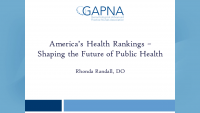 America’s Health Rankings – Shaping the Future of Public Health