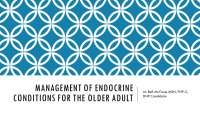 Endocrine Management in Older Patients