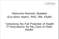 Unlocking the Full Potential of Health IT Innovation for the Care of Older Adults