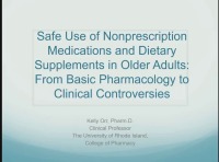 Safe Use of Non-Prescription Medications and Dietary Supplements in Older Adults: From Basic Pharmacology to Clinical Controversies icon