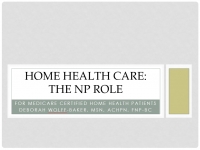 CPO Toolkit - Home Health Care: The NP Role