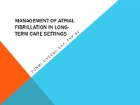 Management of Atrial Fibrillation in the Long-Term Care Setting