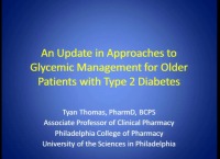 An Update in Approaches to Glycemic Management for Older Patients with Type 2 Diabetes
