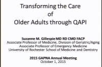Transforming Care of Older Adults through QAPI