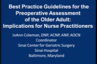 Best Practice Guidelines for the Preoperative Assessment of the Older Adult: Implications for the Nurse Practitioner