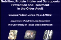 Nutrition, Protein Intake, and Sarcopenia Prevention and Treatment in the Older Adult
